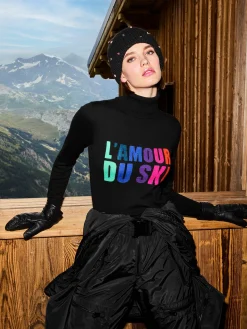 Goldbergh AMOUR Long Sleeve Knit Sweater black New