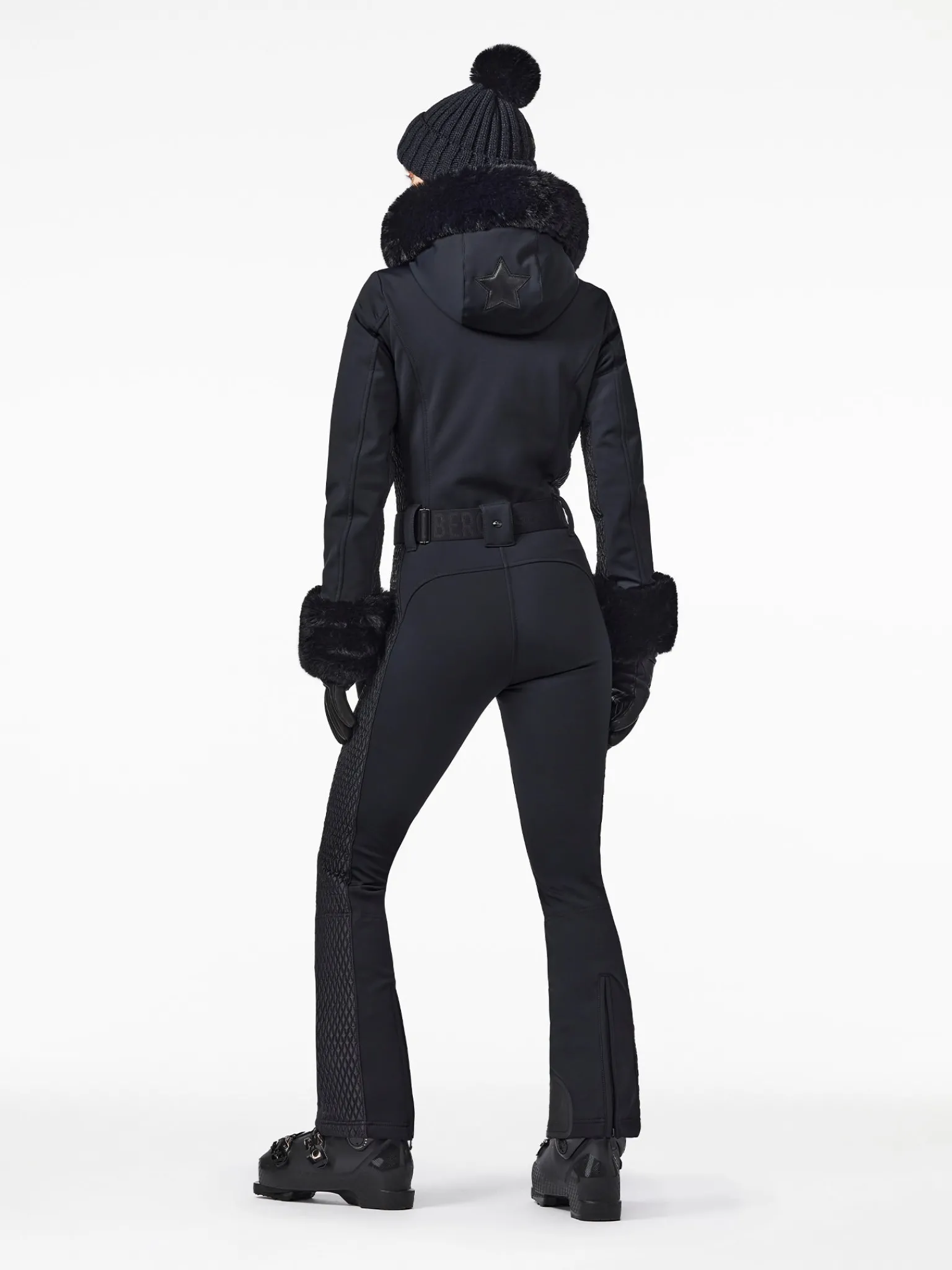 Goldbergh ANGELE FAUX BORDER Ski Suit black New