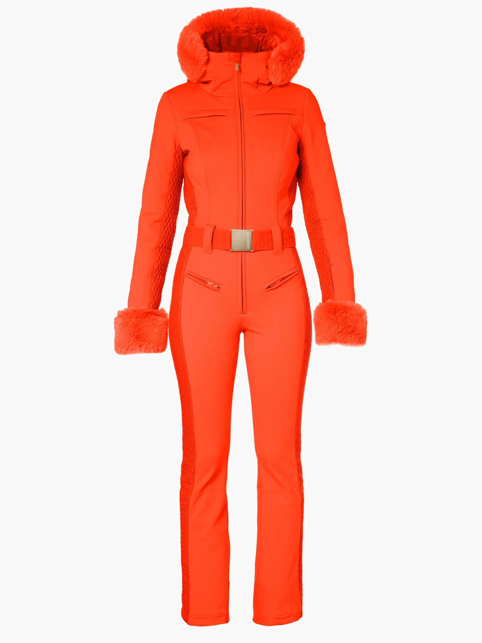Goldbergh ANGELE FAUX BORDER Ski Suit Orange Clearance