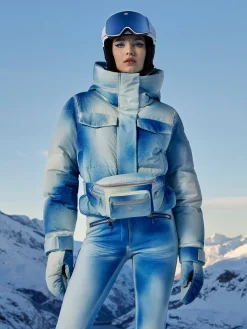 Goldbergh CIEL BLEU Ski Jacket denim print Discount