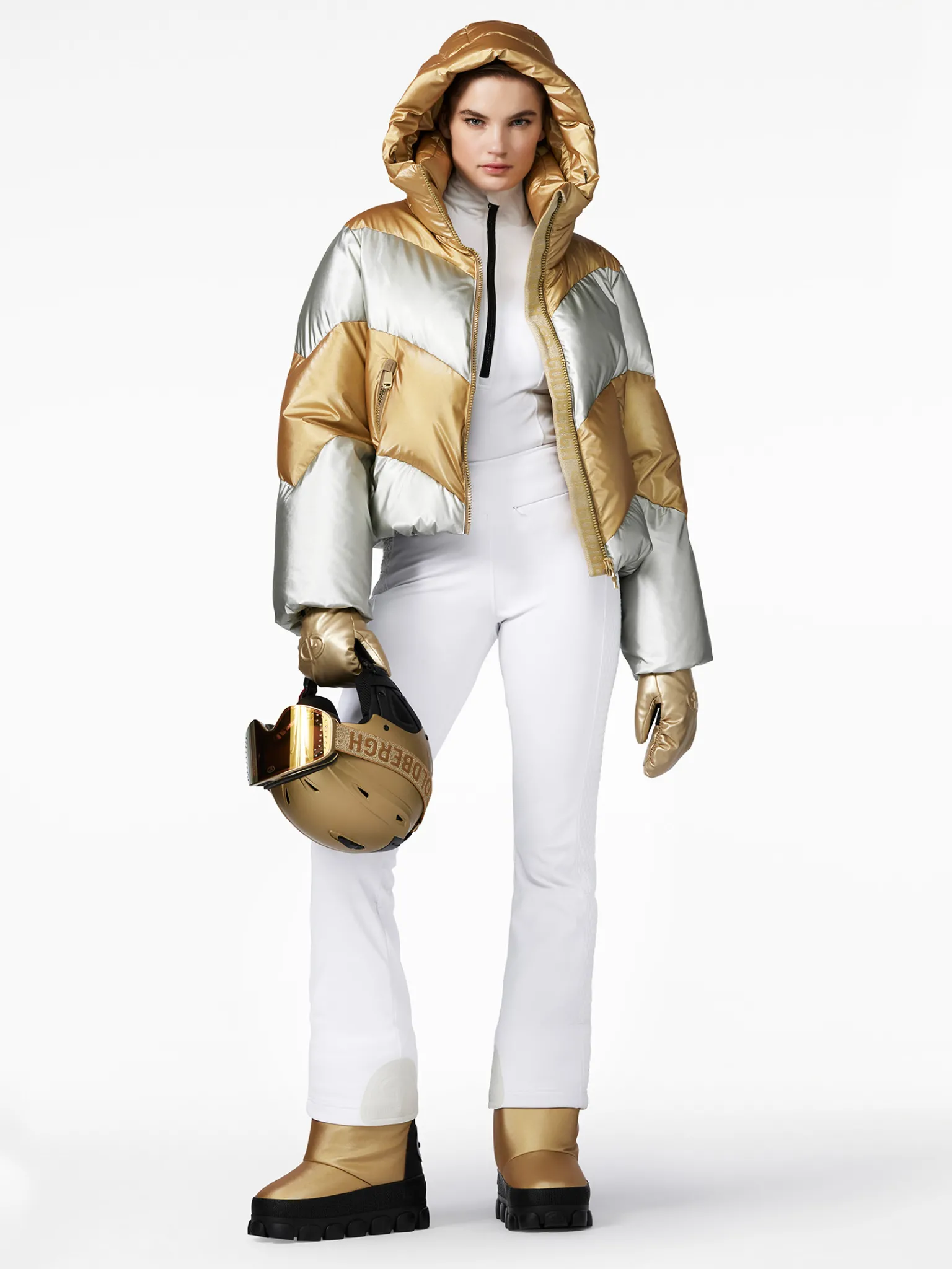Goldbergh COURAGE Ski Jacket gold/silver Best Sale