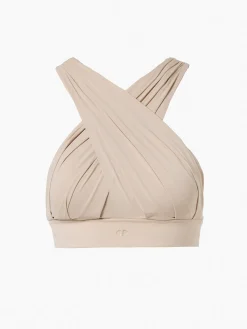 Goldbergh DRAPE Bra white sand Cheap