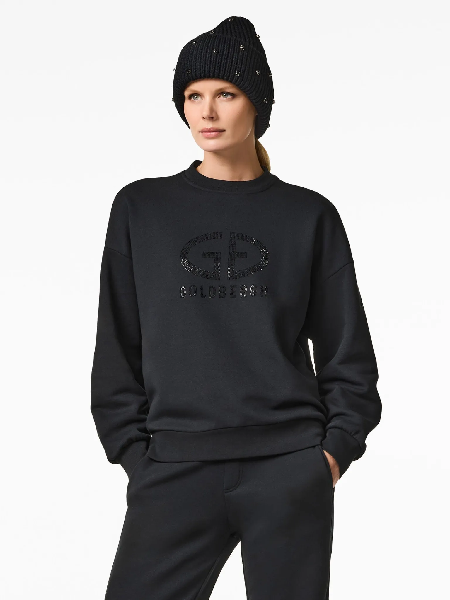 Goldbergh EMBRASSE Crew Neck Sweater black Store