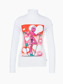 Goldbergh FEMME Long Sleeve Turtleneck Tee white Flash Sale