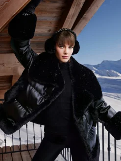 Goldbergh FLUFFY Ear Warmers black Flash Sale