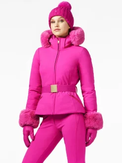 Goldbergh GISELLE FAUX BORDER Ski Jacket passion pink Cheap