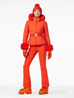 Goldbergh GISELLE FAUX BORDER Ski Jacket orange Shop