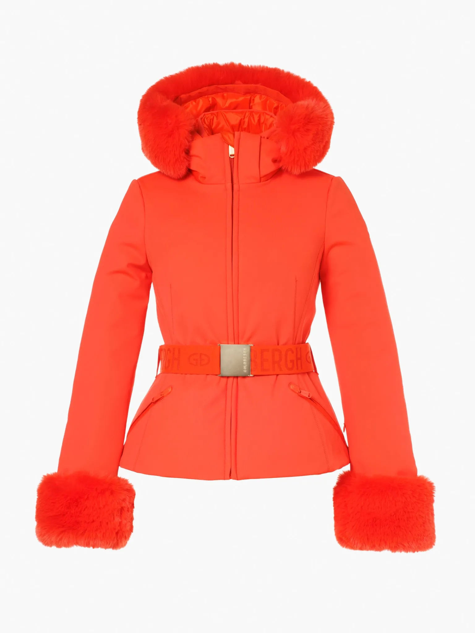 Goldbergh GISELLE FAUX BORDER Ski Jacket orange Shop