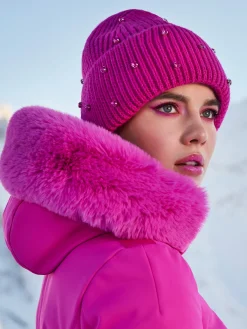 Goldbergh GISELLE FAUX BORDER Ski Jacket passion pink Cheap