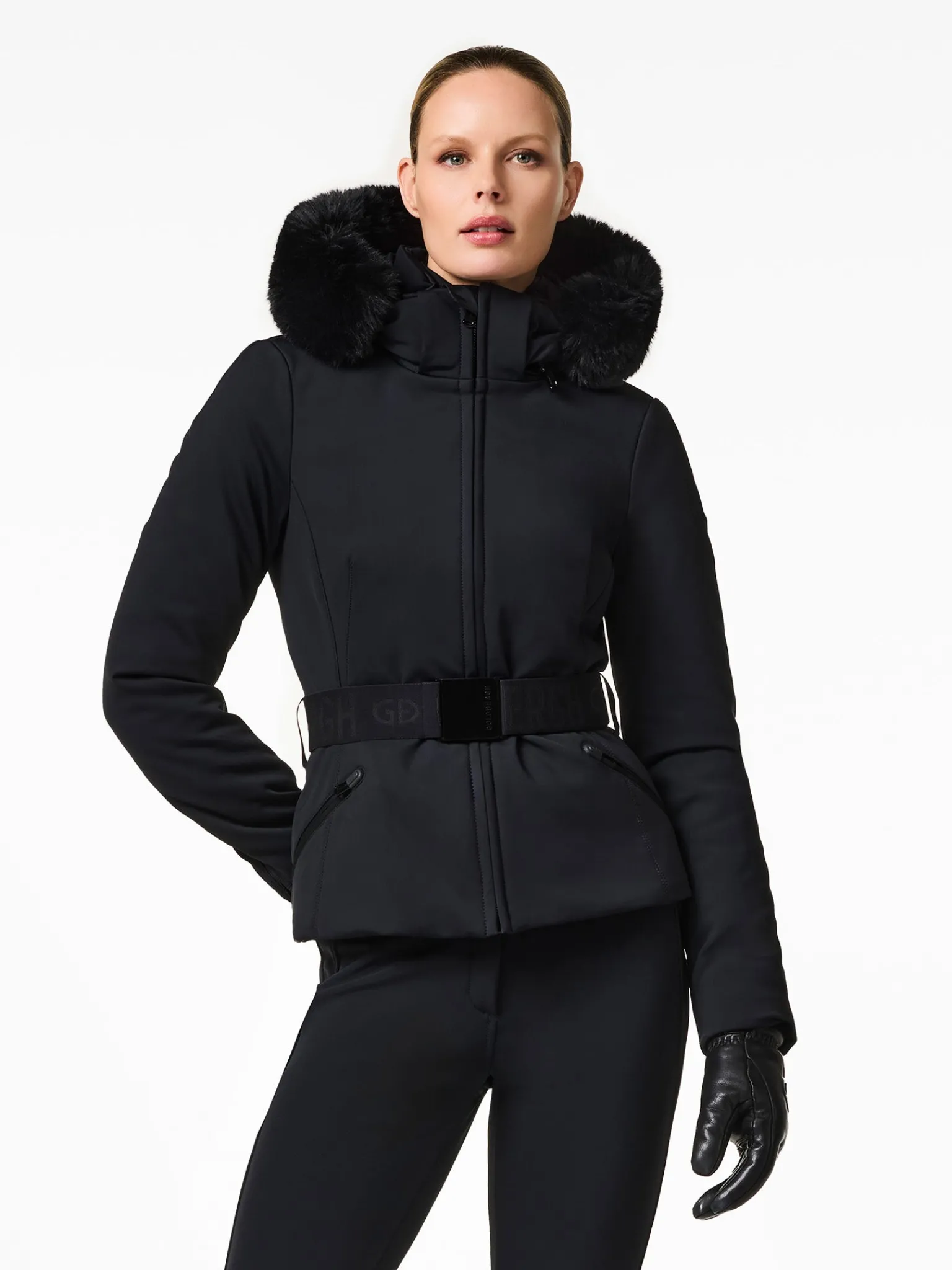 Goldbergh Hida Faux Border Ski Jacket Black Best Sale