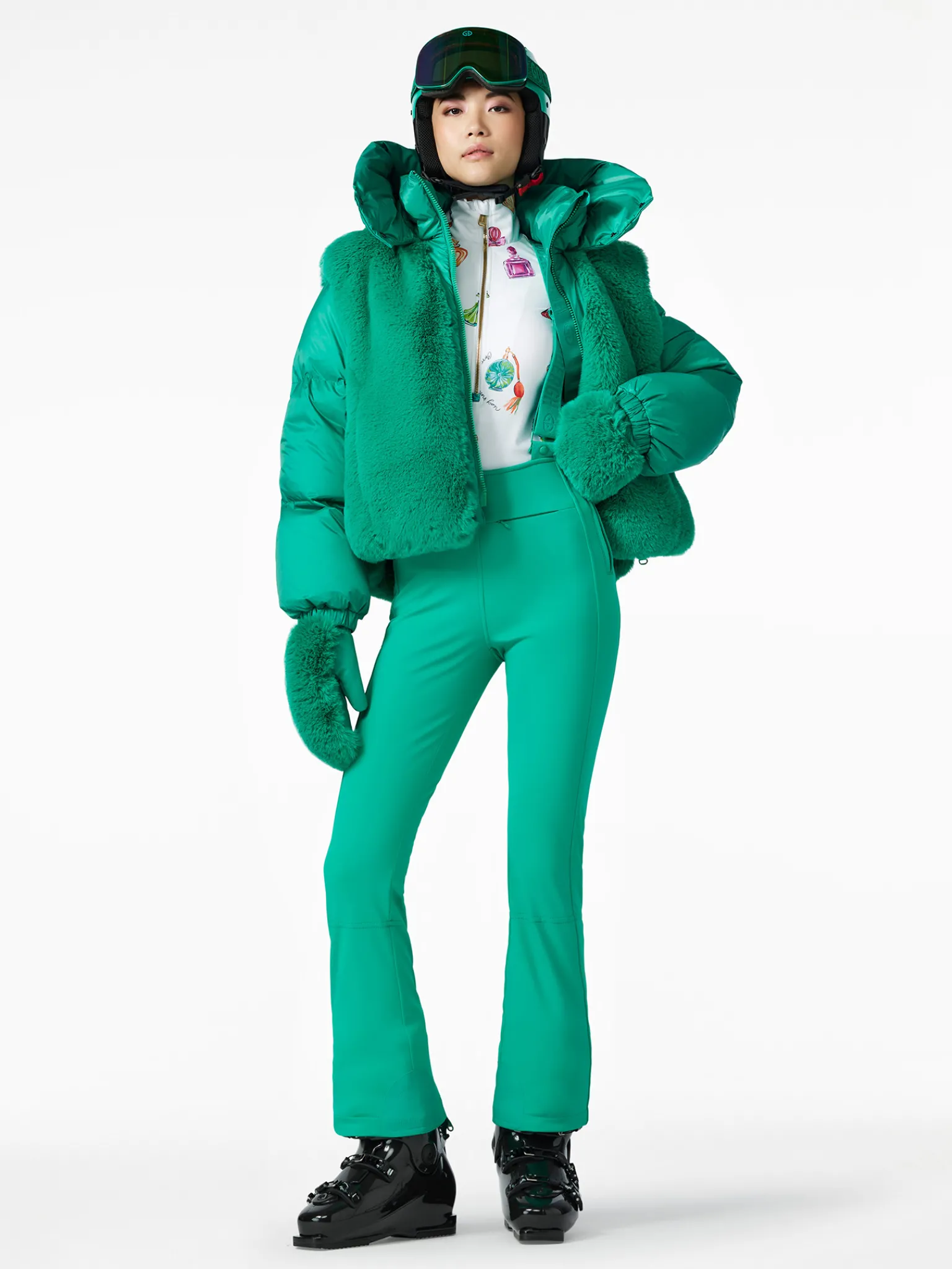 Goldbergh HIGH END Ski Pants ice green Best
