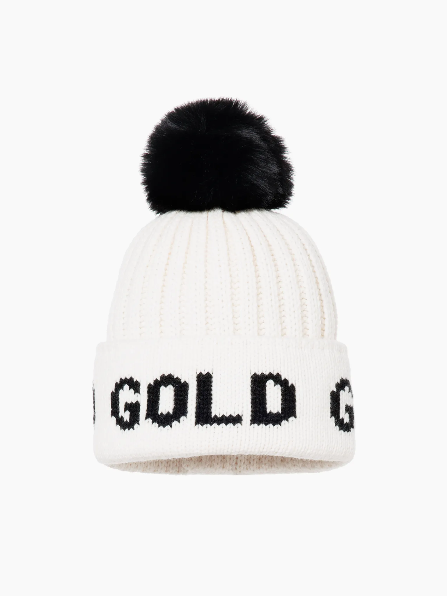 Goldbergh HODD Beanie cream/black Flash Sale