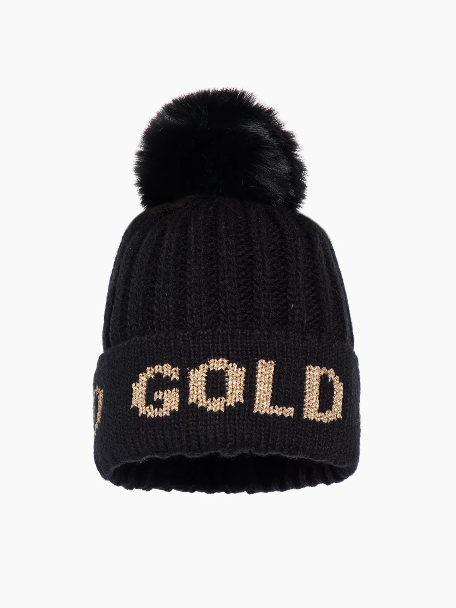 Goldbergh HODD Beanie black/gold Cheap