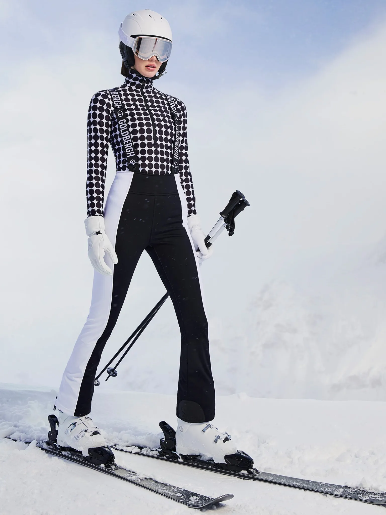 Goldbergh IMPRESS Ski Pully black retro dot Store