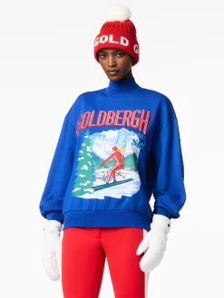Goldbergh LA MONTAGNE Crew Neck Sweater dazzling blue Online