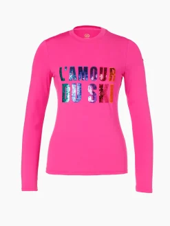 Goldbergh LE COEUR Long Sleeve Tee passion pink Cheap