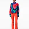 Goldbergh MARBRE Long Sleeve Knit Sweater absinthe rainbow Cheap