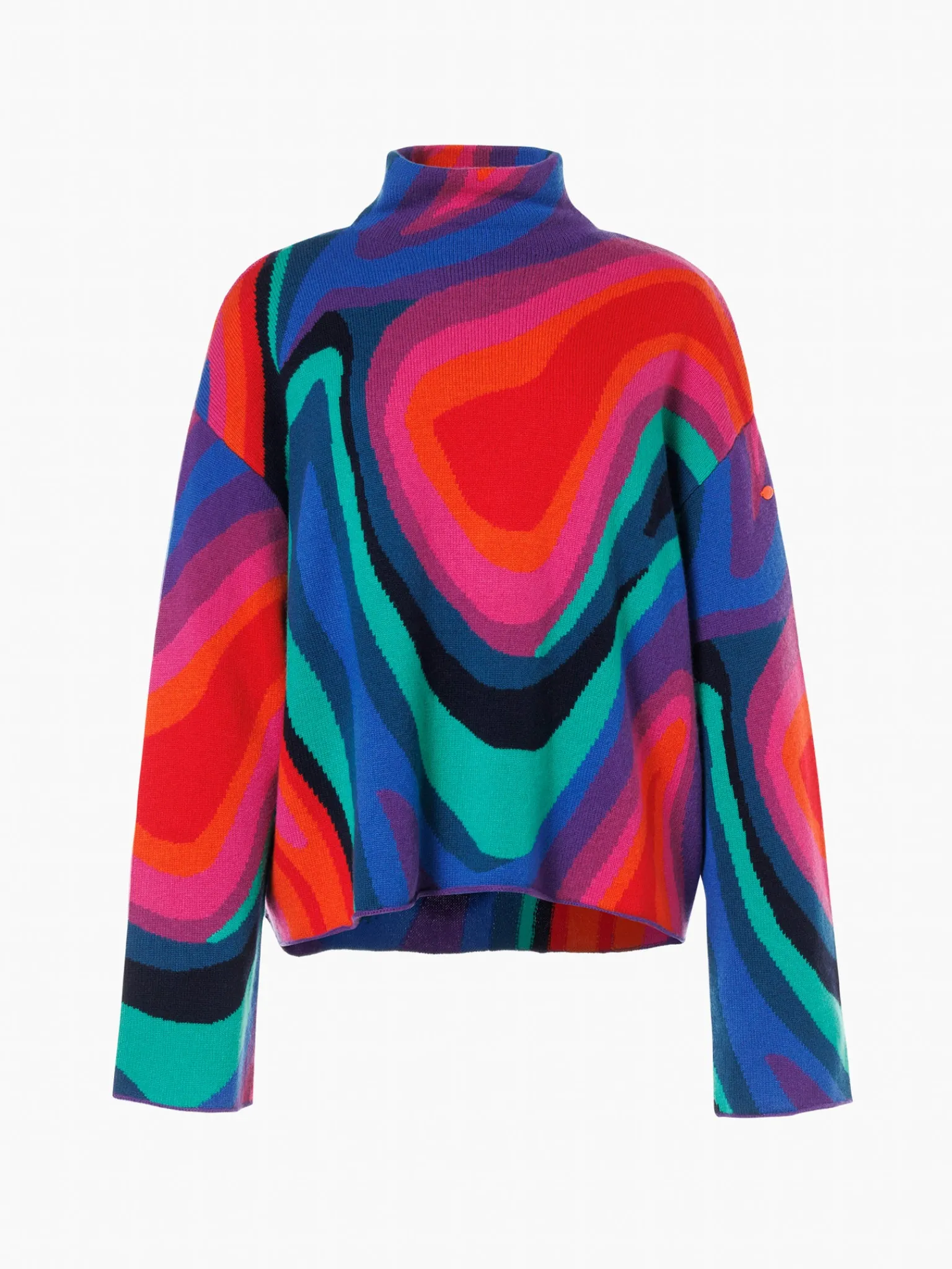 Goldbergh MARBRE Long Sleeve Knit Sweater absinthe rainbow Cheap