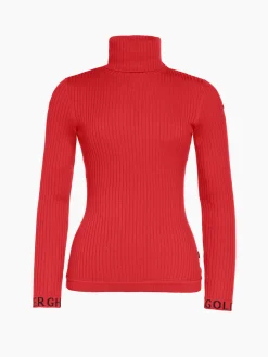 Goldbergh MIRA Long Sleeve Knit Sweater flame Hot