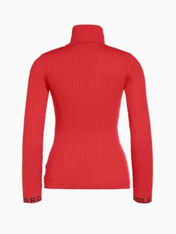 Goldbergh MIRA Long Sleeve Knit Sweater flame Hot
