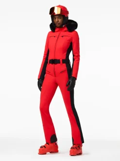 Goldbergh PARRY FAUX BORDER Ski Suit flame Online