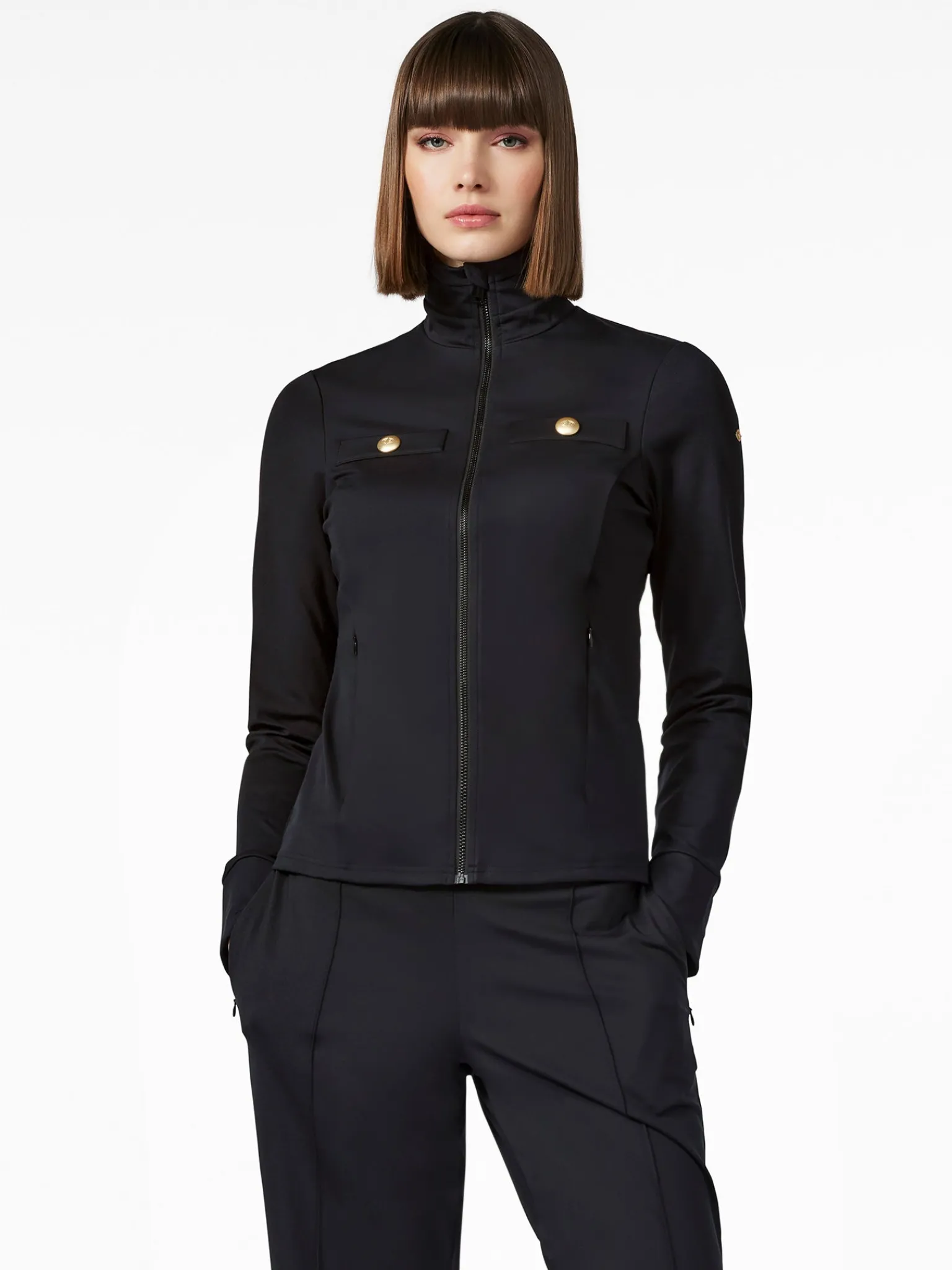 Goldbergh RENÉE Full Zip Cardigan black Hot