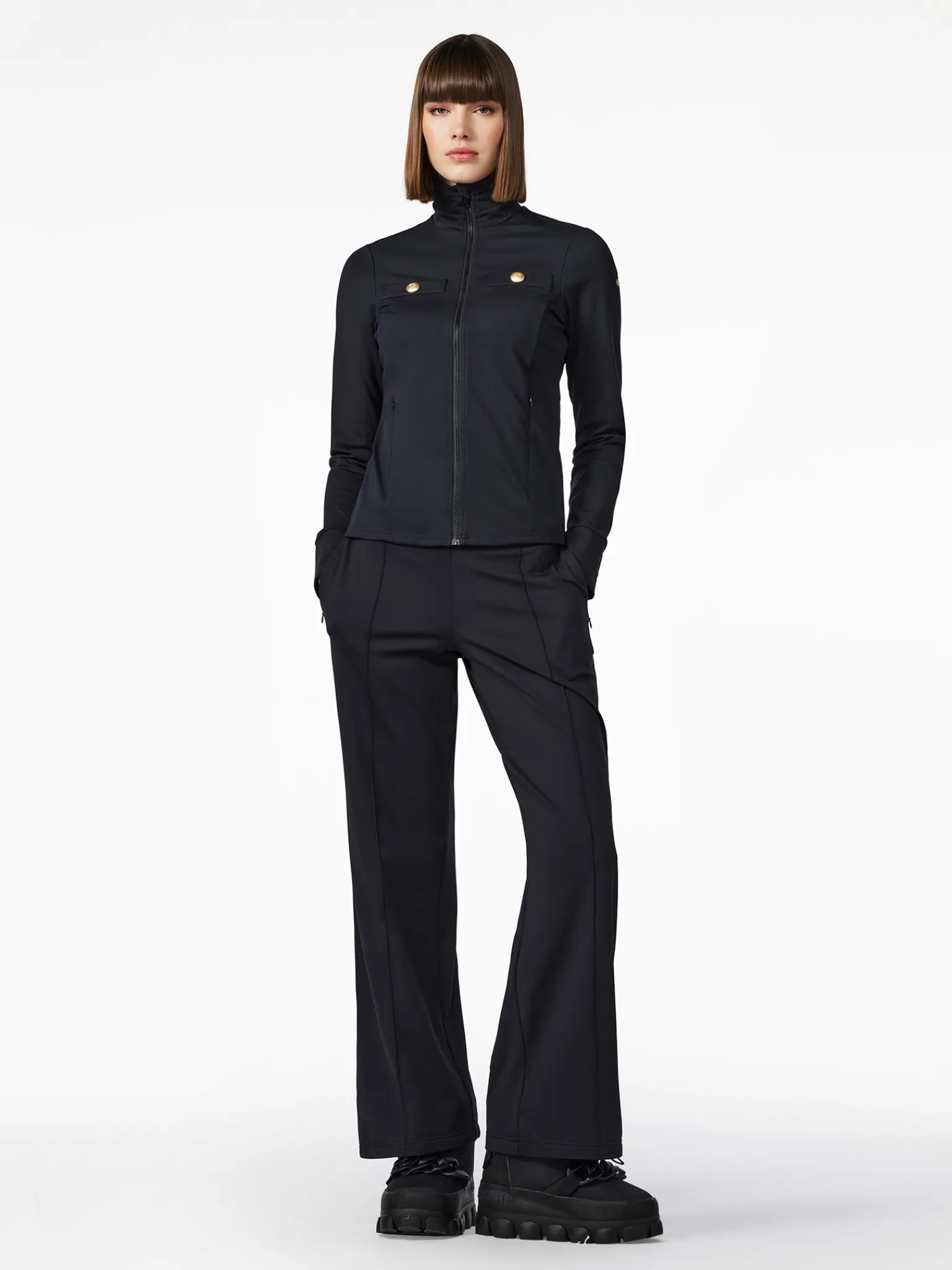 Goldbergh RENÉE Full Zip Cardigan black Hot