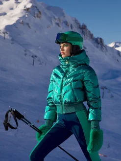 Goldbergh RETRO Ski Pants deep teal Cheap
